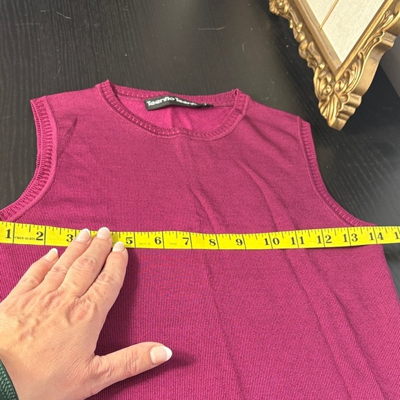 Teenflo Rich Burgundy Tank Top - Picture 7 of 8